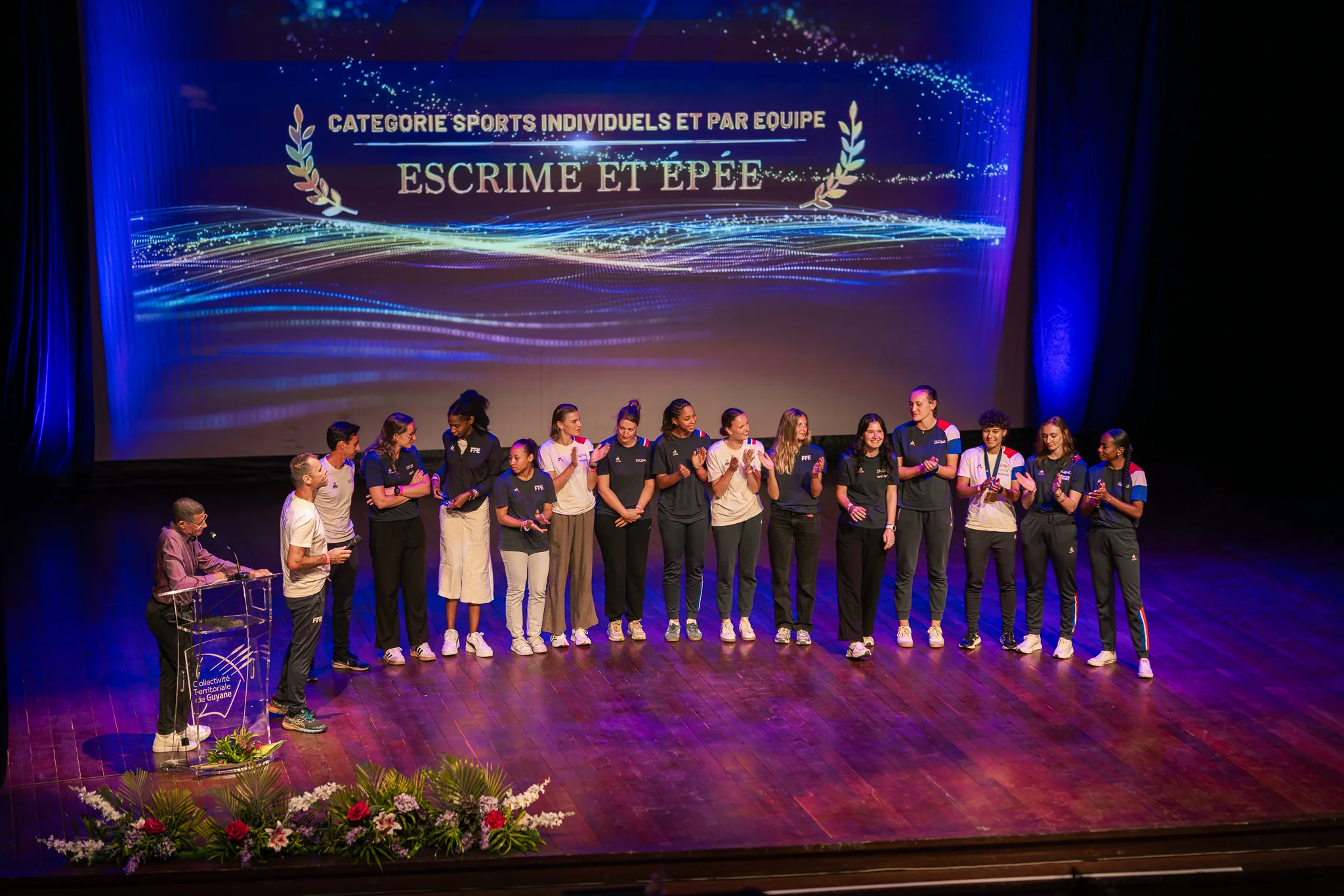 Scénographie de la soirée